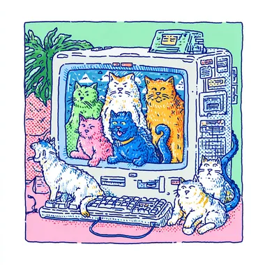 Worried Cats Encountering Technology Worried Cats Encountering Technology