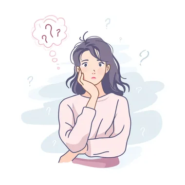 Worried Young Woman in Thought Worried Young Woman in Thought
