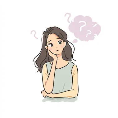 Worried Young Woman in Thought Worried Young Woman in Thought