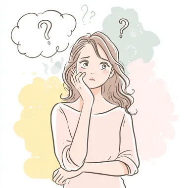 Worried Young Woman Thinking Worried Young Woman Thinking