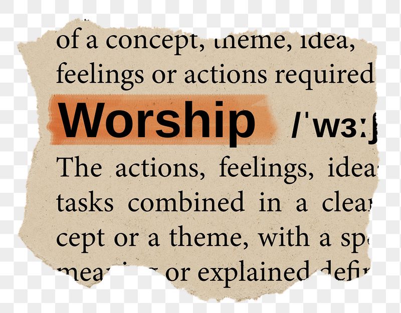 Worship png word sticker, torn | Free PNG - rawpixel