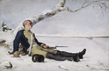 Wounded warrior in the snow, | Free Photo - rawpixel
