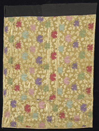 woven overall crysanthemum pattern on tan | Free Photo - rawpixel