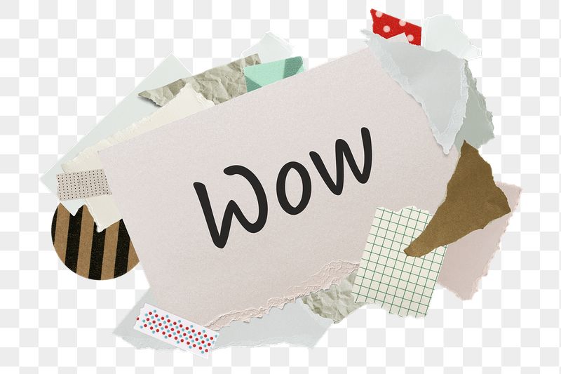Wow png word sticker, aesthetic | Free PNG - rawpixel