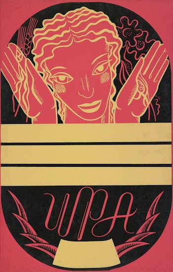WPA poster design on blue | Free Photo Illustration - rawpixel