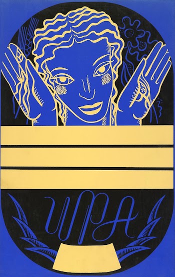 WPA poster design on blue | Free Photo Illustration - rawpixel