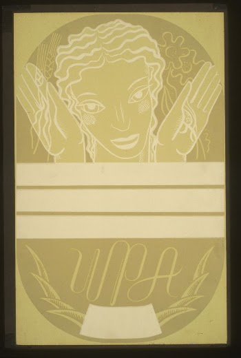 WPA poster design showing the head | Free Photo - rawpixel