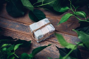 Wrapped Bars Of Soap With Twine