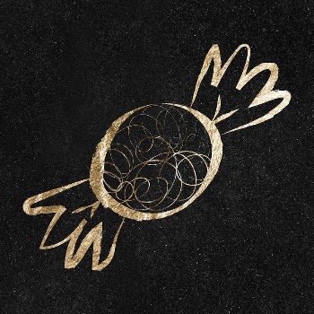 Wrapped candy sticker, gold aesthetic | Free PSD Illustration - rawpixel