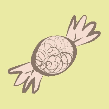 Wrapped candy sticker, pastel doodle | Free PSD Illustration - rawpixel