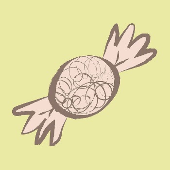 Wrapped candy sticker, pastel doodle | Free Vector Illustration - rawpixel