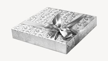 Wrapped gift collage element psd | Free PSD - rawpixel