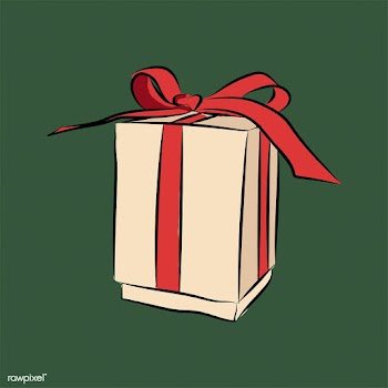 Wrapped gift funky graphic illustration | Free stock vector - 429602
