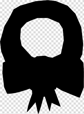 Wreath Christmas , Black and white wreath transparent background PNG clipart