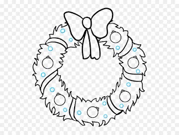 Wreath, Christmas Day, Drawing, White, Line Art PNG