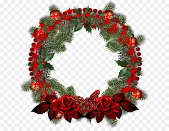 Wreath, Christmas Day, Garden Roses, Christmas Decoration PNG