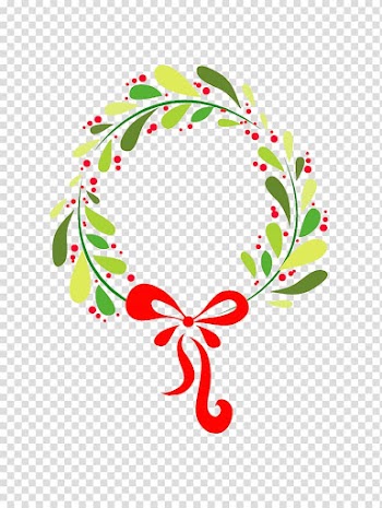 Wreath Christmas decoration Garland, Christmas material transparent background PNG clipart