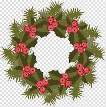 Wreath Christmas Floral design Berry, wreaths transparent background PNG clipart