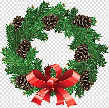 Wreath Christmas Garland , garland transparent background PNG clipart