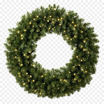 Wreath Christmas lights Lighting Pre-lit tree - Christmas Wreath PNG Photo 