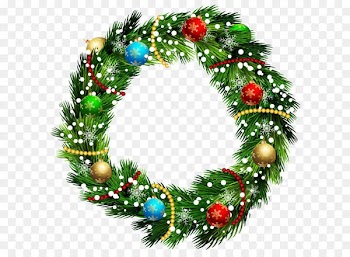 Wreath Christmas ornament Clip art - Christmas Wreath PNG Clip Art Image 