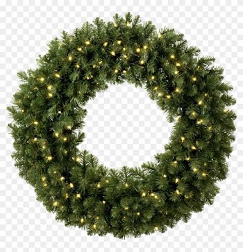 Wreath Clipart Light Png - Pre Lit Outdoor Christmas Wreaths