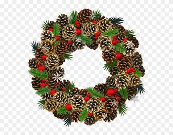 Wreath Clipart Transparent Background - Christmas Wreath Transparent Background