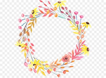 Wreath Computer file - Vector painted garlands 