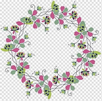Wreath Cut flowers Garland, floral wreath transparent background PNG clipart