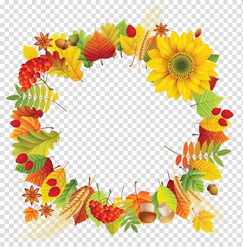 Wreath Cut flowers Leaf, fall decoration transparent background PNG clipart