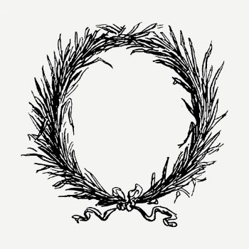 Wreath drawing clipart, frame illustration | Free PSD - rawpixel