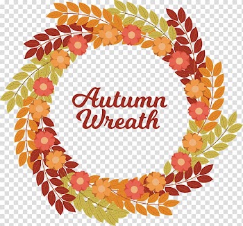 Wreath , Fall wreath design transparent background PNG clipart