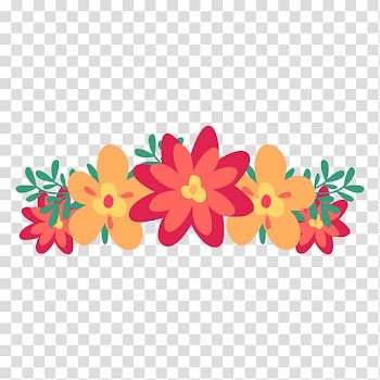 Wreath Flower Crown , red-crowned transparent background PNG clipart