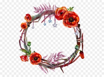 Wreath Flower Garland Poppy - Flower garlands 