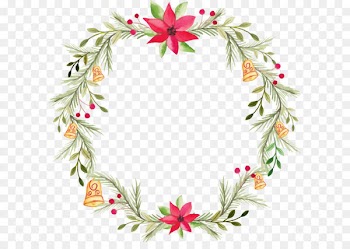 Wreath Flower Watercolor painting - Vector watercolor wreath 