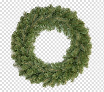 Wreath Garland Artificial Christmas tree, green wreath transparent background PNG clipart