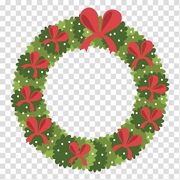 Wreath Garland Christmas, christmas wreath material transparent background PNG clipart