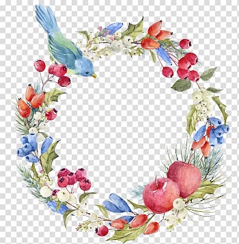 Wreath Greeting & Note Cards Flower , flower transparent background PNG clipart
