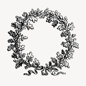 Wreath hand drawn frame, leaf | Free Vector Illustration - rawpixel