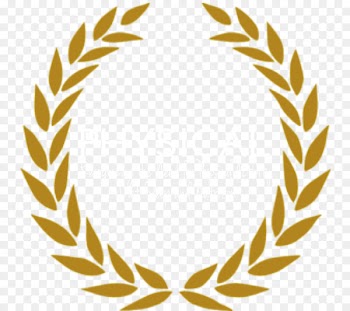 Wreath, Laurel Wreath, Gold, Yellow, Leaf PNG