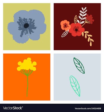 Wreath of flowers in watercolor style with white vector image