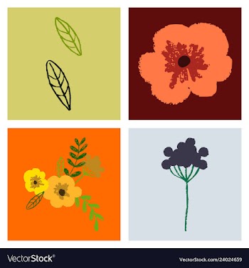 Wreath of flowers in watercolor style with white vector image