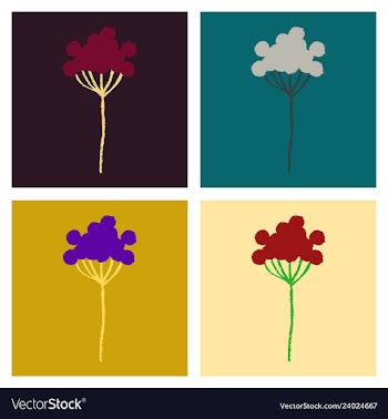 Wreath of flowers in watercolor style with white vector image