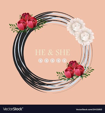 Wreath of flowers in watercolor style with white vector image
