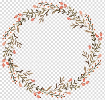 Wreath Portable Network Graphics Flower Floral design Watercolor painting, watercolor watermark transparent background PNG clipart