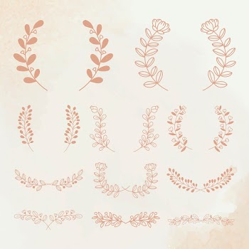Wreath vector rose gold floral vintage style… | Free stock illustration | High Resolution graphic