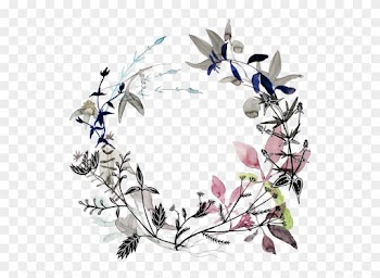 Wreath Watercolor Painting Art Flower - Watercolor Flower Wreath Tattoo