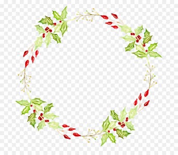 Wreath, Watercolor Painting, Christmas Day, Holly, Leaf PNG