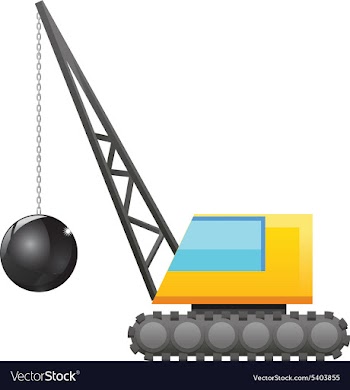 Wrecking ball vector image