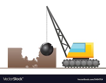 Wrecking ball vector image